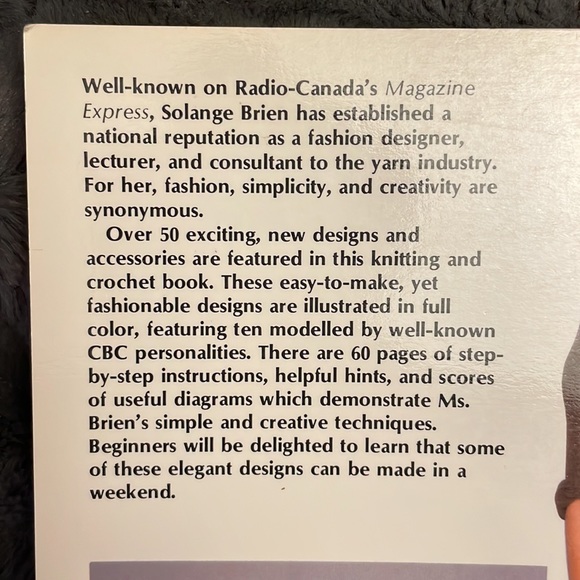 Softcover large format knitting and crochet pattern book from the 1980s - Picture 4 of 9